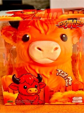 Viral PPNC Highland Cow Jumbo Squishy Sensory Fidget Toy NIB Trending